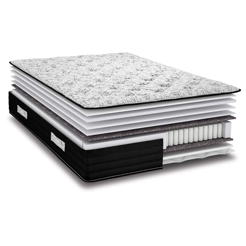 EBAC Literie Matelas 160x200 Black Mattress - Ressorts - Hauteur 25 cm - Soutien très Ferme – vue 4