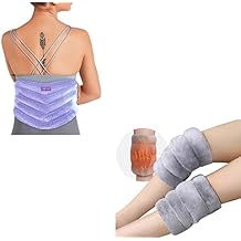 REVIX Microwave Heating Pad for Back and Microwave Heating Pad for Knee, Extra Large Microwavable Heated Wrap for Lumbar, Waist, Stomach, Microwavable Heated Knee Wrap for Tennis Elbow Treatment