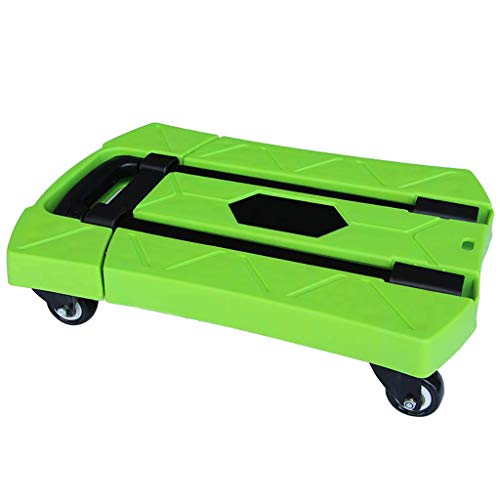 WLKINF Einkaufstrolley, faltbarer Trolley mit 6 Rädern, PU-Rad, 360° drehbarer Trolley, maximale Traglast 250 kg…