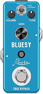 Rowin Guitar Bluesy Pedal Vintage Blues Style Distortion Effect Pedal Wide Range Frequency Response With Mini Size True Bypass