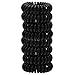 Kitsch Spiral Hair Ties for Women – Coiled Plastic Hair Ties No Damage, Ponytail Holders for Thick and Thin Hair – Creaseless and Dent-Free, Phone Cord Style | Ideal Gifts for Women - Black, 8 Pcs