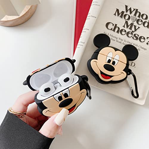 Cocomii 3D Airpods 3 Case - 3D Cartoon - Slim - Lightweight - Matte - Keychain Ring 3D Cartoon Characters Cartoon - Luxury Aesthetic Headphone Case Cover Compatible With Apple Airpods 3 (Mickey Face) #TOP1