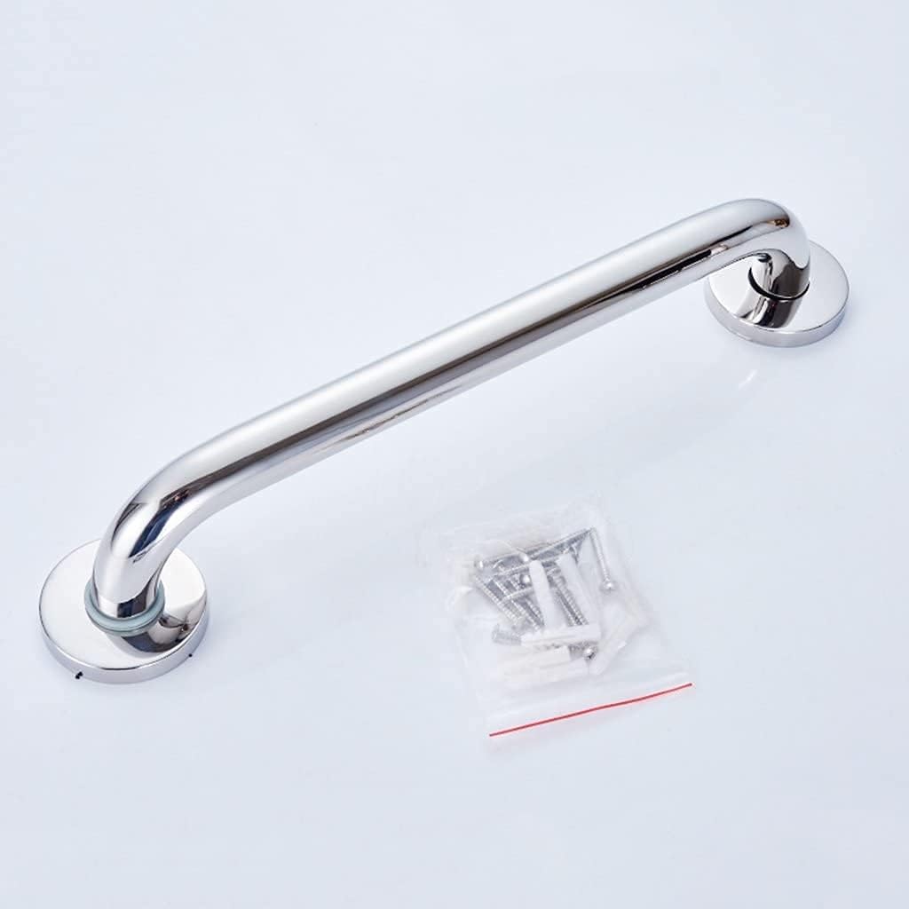 Barra di sostegno antiscivolo in acciaio inox per il bagno, per anziani e disabili, 80 cm, montaggio a parete
