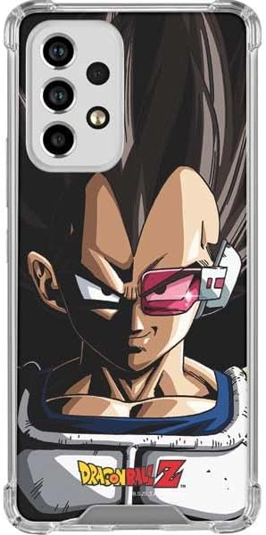 Skinit Clear Phone Case Compatible with Galaxy A53 5G - Officially Licensed Dragon Ball Z Vegeta Portrait Design