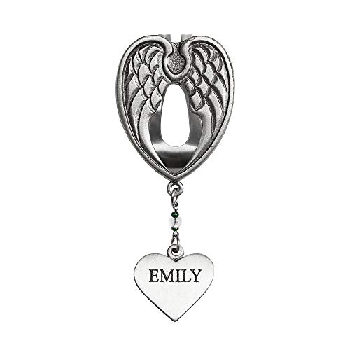Let's Make Memories Personalized Guardian Angel Visor Clip - Reminder to Drive Safely - Car Accessory - Customize with Any Name - 3”L x 1 3/4”W