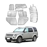 Car Front Windshield Sunshade & Car Sun Shade Full Rear Window Shades for Land Rover Discovery 4 LR4 2010-2016, UV Rays Sun Visor Protector