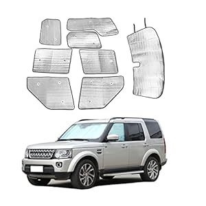 Car Front Windshield Sunshade & Car Sun Shade Full Rear Window Shades for Land Rover Discovery 4 LR4 2010-2016, UV Rays Sun Visor Protector