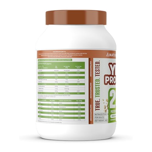 Image of Naturaltein YES Protein 1kg | Fermented Yeast Vegan Protein Powder |Pista Kulfi Flavour| 25 g Protein | No Added Sugar | Naturally Sweetened | Digestive Enzymes | Heavy Metal Tested | 28 Servings