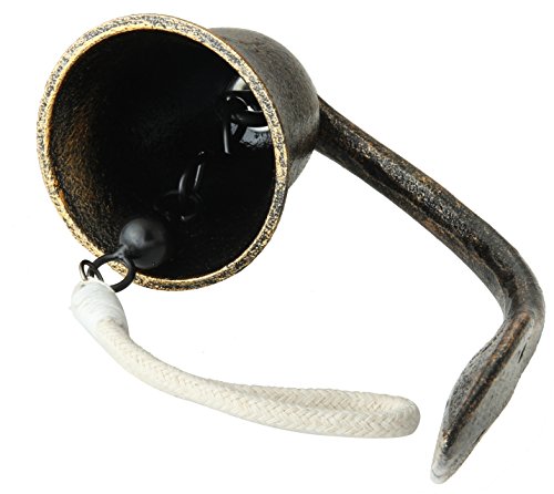 Upstreet Dinner Bell For Outside Or Inside Made Of Red Copper Hanging Bell, Cast Iron Outdoor Bell To Wall Mounted Surfaces For Church, Home, And School Bell (Red, 4) #TOP6