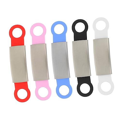 POPETPOP 5 Piezas Accesorios de cuello etiquetas para mascotas grabadas etiquetas de perro grabables collar perro collar de perro etiquetas de identidad de mascotas etiqueta de gato mascota