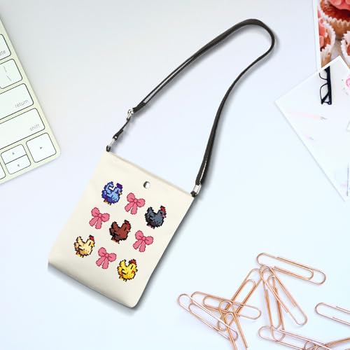 TIIMG Star-dew Game Inspired Gift Valley Video Farming Game Player Gift Pixel Chicken Crossbody Bag4