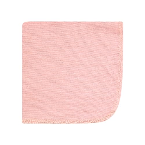 Image of Hudson Baby Unisex Baby Flannel Cotton Poly Washcloths, Pink Dainty Floral 10 Pack, One Size