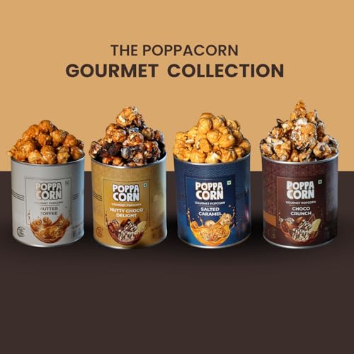 Image of POPPACORN Salted Caramel Gourmet Popcorn, 130g Tin Pack