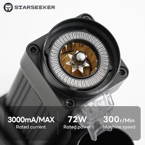 Image of STARSEEKER E55 Pro Electric Coffee Grinder, 55mm Titanium Conical Burr - Professional Espresso Grinder with Stepless Adjustment & Anti-Static Tech, for Home, Office, Cafe Use