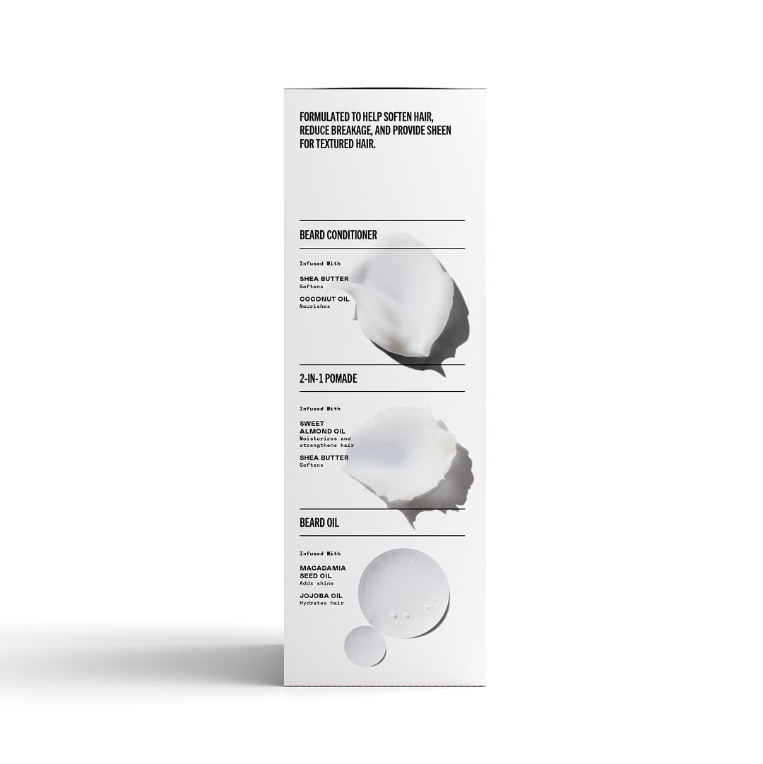 Bevel Beard Grooming Kit für Herren mit Conditioner, Balm und Oil