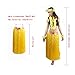 5pcs/ Set Women's Hawaiian Luau 80cm Yellow Grass Hula Skirt