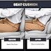 Coverado [Upgraded] Car Seat Cushion and Lumbar Support Pillow One Piece, Memory Foam Ergonomic Back Support Driving Seat Cushion for Back Pain, Non-Slip Washable Cushion for Car, Driver, Office