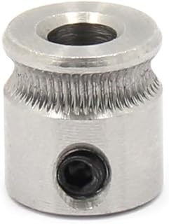 OPRIX MK8 / MK7 Extruder Drive Gear Bore 5mm Compatible With 1.75mm And 3.0mm Hobbed Gear Compatible With Makerbot Reprap Mendel Stainless Steel (Size : MK7)