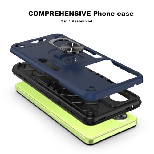 Image of AIBEX Armor Back Cover Compatible for OnePlus Nord CE 3 Lite 5G| Rugged Shockproof Case with Ring Holder & Kickstand | Military-Grade Protection | Magnetic Car Mount Compatible