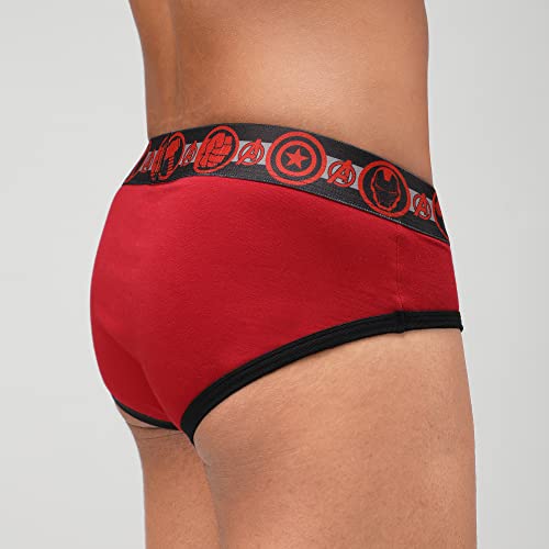Image of Zoiro Men Cotton Blend Printed Marvel Brief Pack of 2 |Colours May Vary