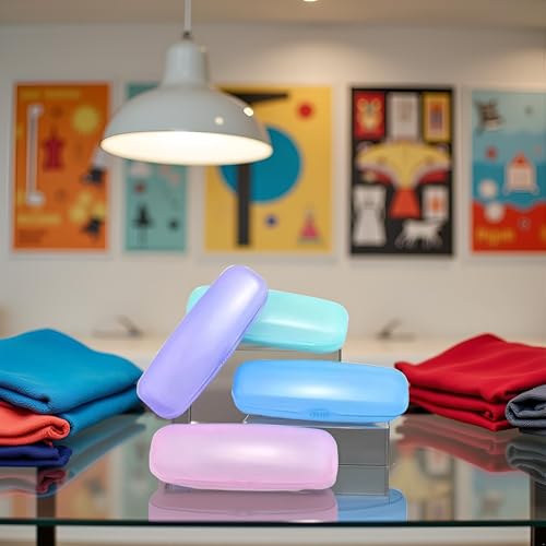 Image of 2 Pcs Clear Plastic Eye Glasses Cases,Hard Reading Glasses Boxes Portable Storage Case Lightweight Sunglasses Holder Protector Travel Eyeglasses Organizer (Random Color)