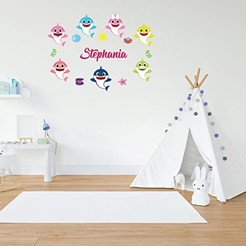 Vinilo Decorativo Infantil Personalizado Name Nursery Tiburón miniatura 3