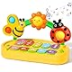 AOOTE Spielzeug Keyboard mit Lichtern und Liedern, Babys Regenbogen-Keyboard, Kinder Klaviertastatur für Baby, Kinders Keyboard Babyspielzeug, Kinder Klavier Spielzeugs ab 1 Jahren