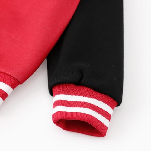 STAR WARS Boy Girl Varsity Jacket Zipper Lightweight Bomber Snap Button Front Cardigan Outerwear Fall Cloth Sweatshirt 2-13Y4