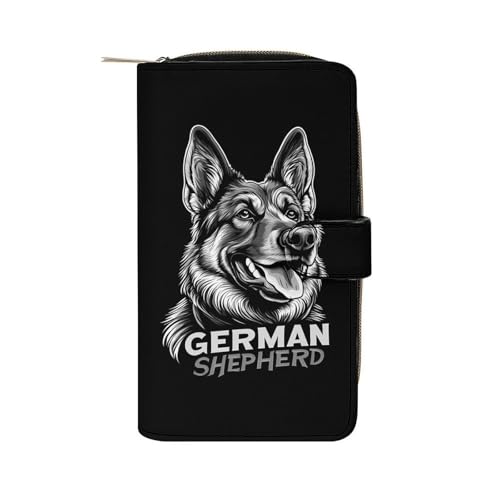German Shepherd Dog Long Wallet for Women Men Purses Coin Pouch Credit Card Holder Organizer