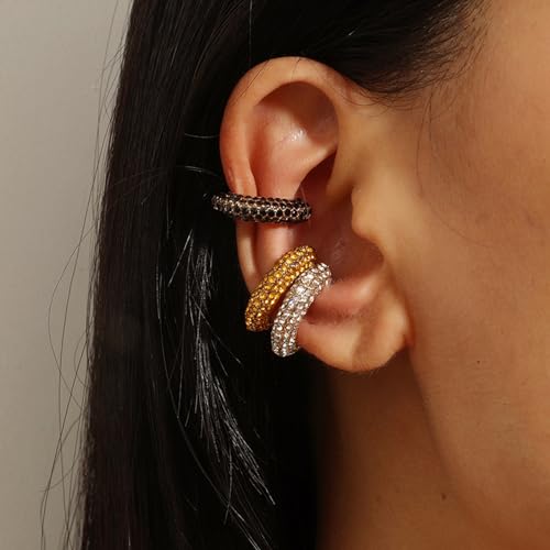 Image of Ear Cuff Set Non Piercing Stackable Clip On Earrings