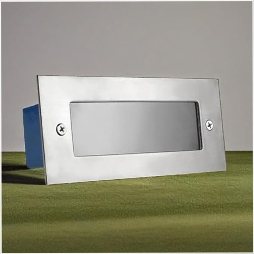 Faretto Luce Da Pavimento - Lampada Da Giardino Rettangolare Interrata, Faretti Da Incasso Per Esterni Impermeabili IP65 Luci D'angolo Per Scale, Faretti Da Incasso A Terra(Warm White Light,3W-24V)