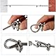 Drahtseil 3mm Edelstahl, 30M Stahlseil Kit, Stahlseil ummantelt mit ösen, Spanndraht Seilspanngarnitur, Drahtseil Rankhilfe Set für gardinenseil, wäscheleinen, Kletterpflanzen