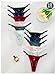 SHENHE Women's Lace G String Thongs Sexy Low Rise Bow Panties Breathable Underwear 12 Pack Multicolor A Large