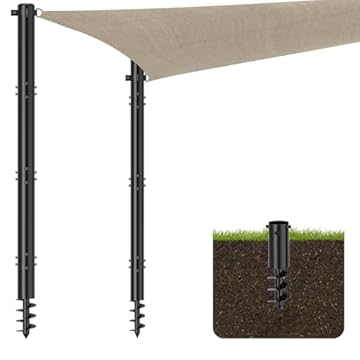 backyard shade sail posts