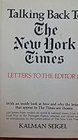 Talking Back to the New York Times: Letters to the Editor, 1851-1971 B000QUZW6G Book Cover