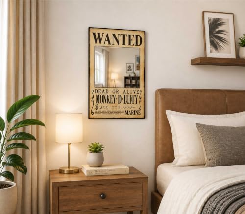 Image of AD INFINITUM Multilayer Wooden Wall Art With Mirror Hanging Decor for Contemporary Home, Bedroom, Living Room, Office etc., (One Piece Poster)