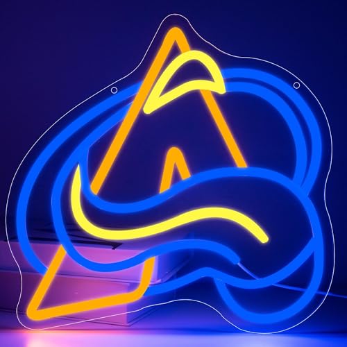 Image of Ice Hockey Neon Sign for Wall Decor,Ice Hockey Team Logo Light,Ice Hockey LED Sign,Sports Decor,Hockey Light,Hockey Club Decor,Gifts for Boys,IceHockey Team Fans,Size 13.8 * 13.4 inches(FMXD145)