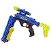 ZURU 36318 X-Shot Ninja Quick Scope Blaster with 12 Darts Bandana and Dog Tags, Colourful