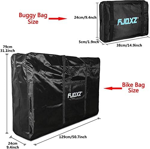 Selighting Folding Bike Travel Bag Waterproof Bicycle Carry Case Outdoors Carrying Bag for 26 inch Wheel Bike, Small Storage Bag Included