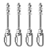 【Durable & Robuste】 : Notre support de balançoire est fabriqué en acier inoxydable 304 de haute qualité. Résistant à la rouille et à la corrosion, il est suffisamment solide pour une utilisation en toute sécurité et supporte une charge jusqu'à 680 kg.