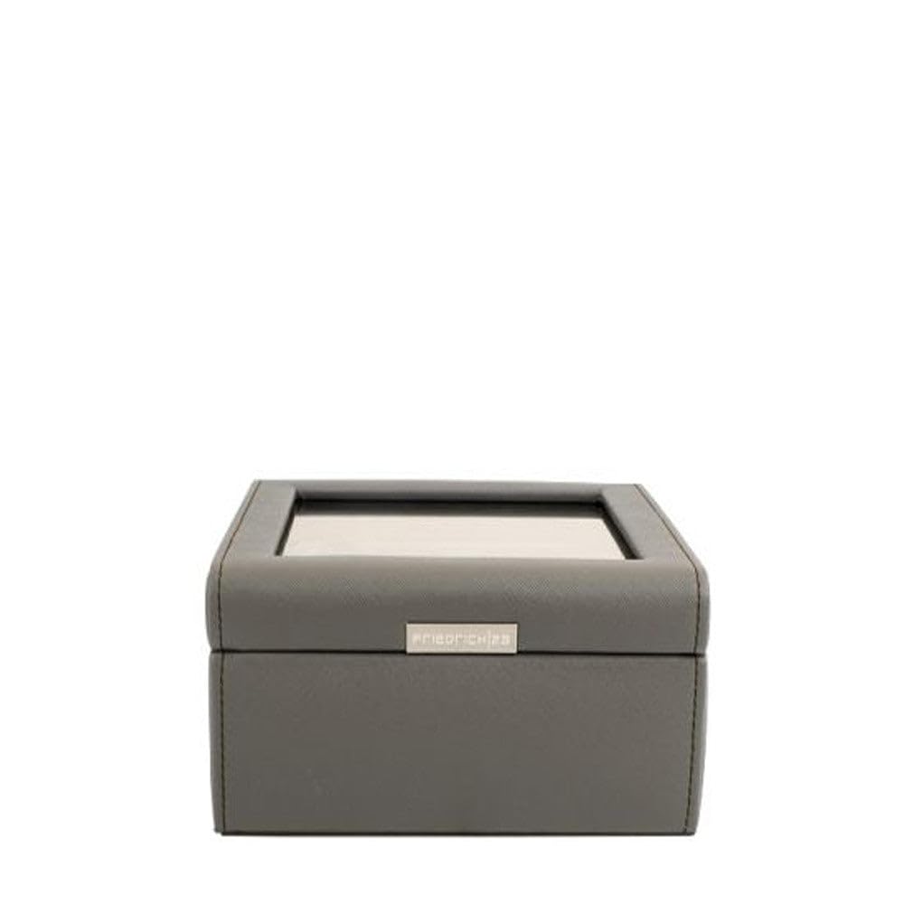 Friedrich23 Bond Coffret à montres en synthétique fin Taupe 18 x 18 x 8,5 cm