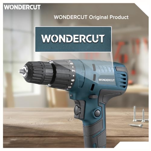 Image of WONDERCUT 450W, WC-ESD-10-B+1 Electric Screwdriver 10mm, 750RPM, Copper Armature, Keyless Chuck, LED Light R /F, Variable Speed, Torque 8+1 Drill Mode with 1 Pc Screw Bit (Blue & Black)
