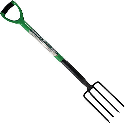 Heavy Duty Carbon Steel Digging Fork with Plastic Coated Handle