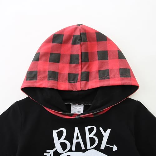 Baby Boy Clothes Long Sleeve Letter Print Bodysuit and Pants Fall Winter Outfit3