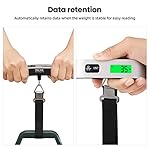 BAGAIL Digital Luggage Scale, 110lbs Hanging Baggage Scale with Backlit LCD Display, Portable Suitcase Weighing Scale, Travel Luggage Weight Scale with Hook, Strong Straps for Travelers - Image 3