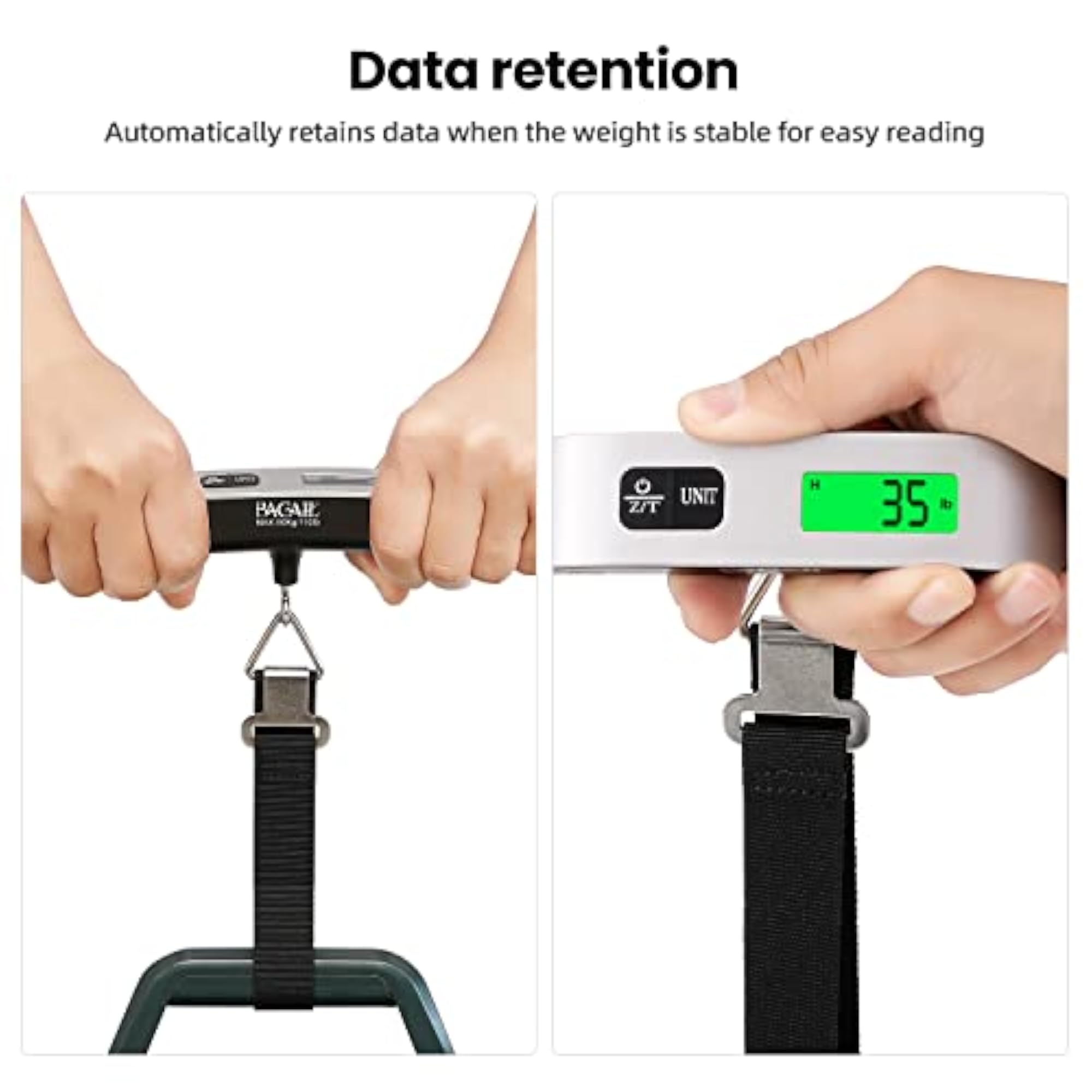 Digital Luggage Scale, Portable Hanging Baggage Scale