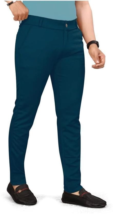 Image of Vanits Men's Slim Fit Casual Trousers Pack of 1