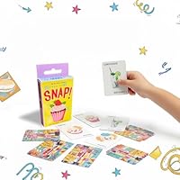THE TINY GENIUS COMPANY 3-in-1 Snap Card Games for Kids | 52 Cards with 4 Jokers | Memory, Matching & Brain Games | Educational Preschool Learning for Toddlers & Kids 2-6 | Family Travel Game