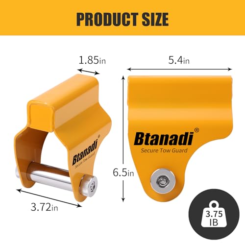 Btanadi Wohnwagen Schloss – Antischlingerkupplung Schloss für ALKO AKS1300/2004/3004, AK130/160 – Deichselschloss Wohnwagen aus legiertem Stahl mit hoher Sicherheit und Anhänger Diebstahlsicherung