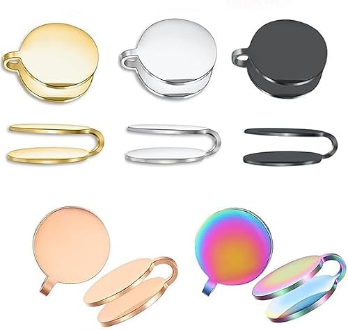 5 Pairs Pressure Earrings for Keloids, Keloid Earrings Pressure Clip Stainless Steel Clip-on Earring Blanks No Piercing Needed DIY Jewelry Accessories